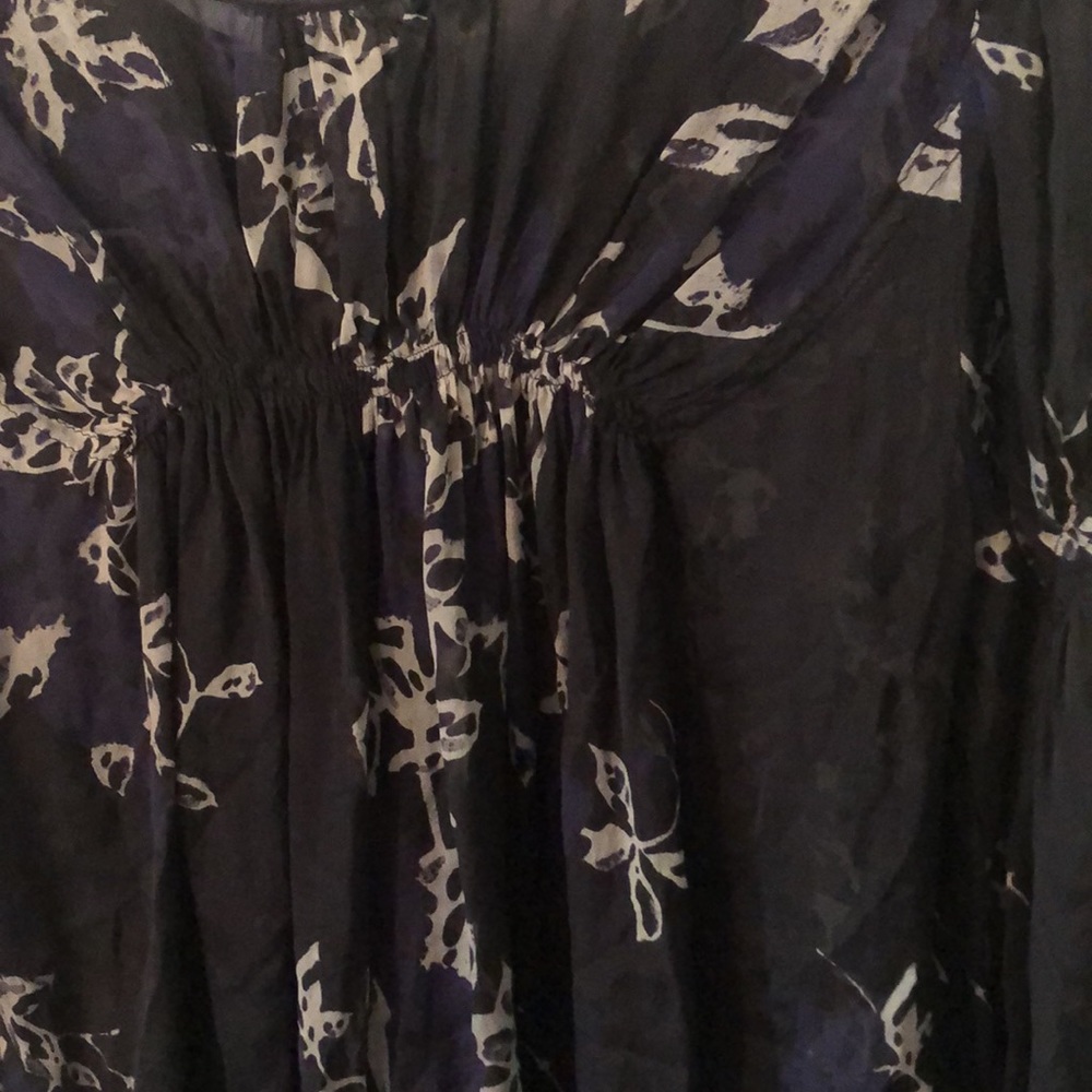 Zara Black and Purple Floral Blouse - Picture 10 of 14